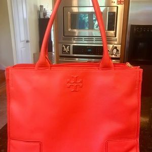Tory Burch Large Pebble Leather Tote